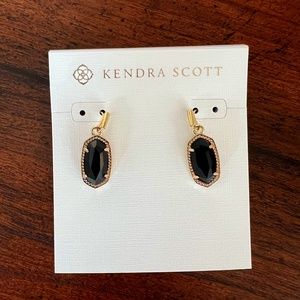 Kendra Scott Black Drop Earrings